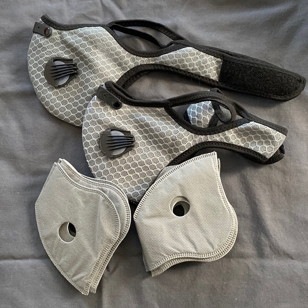 New In The Package Sport Masks With Charcoal Filters